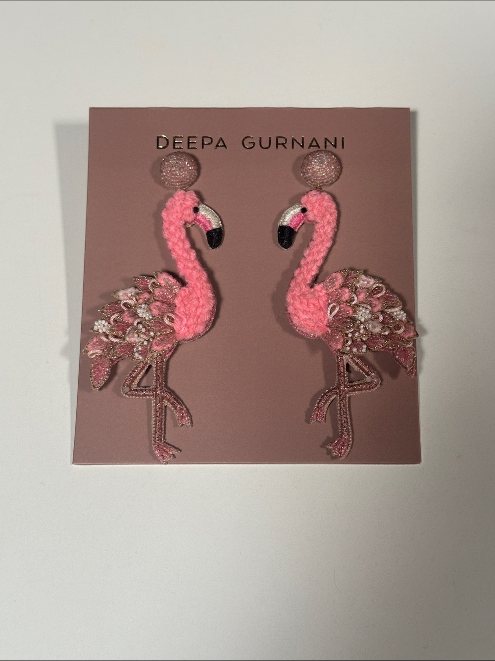 Deepa Gurnani Flamingo Earrings